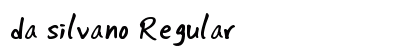 da silvano Regular font free download