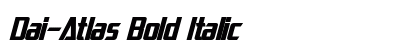 Dai-Atlas Bold Italic Preview