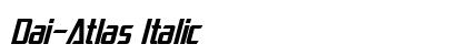 Dai-Atlas Italic Preview
