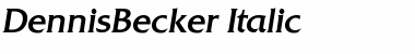 DennisBecker Italic