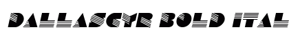DallasCyr Bold Italic Font Preview