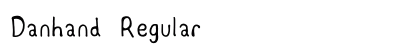 Danhand Regular Font Preview