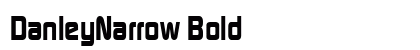 DanleyNarrow Bold Font Preview