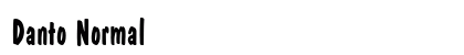 Danto Normal Font Preview