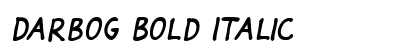 Darbog Bold Italic preview Darbog Bold Italic preview