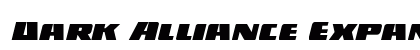 Dark Alliance Expanded Italic Expanded Italic preview