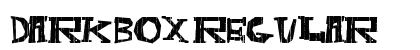 DarkBox Regular Font Preview
