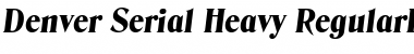 Denver-Serial-Heavy RegularItalic