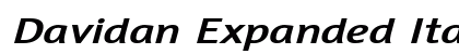 Davidan Expanded Italic Preview