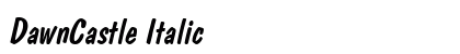DawnCastle Italic Preview