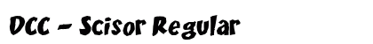 DCC - Scisor Regular (OpenType) Font Preview