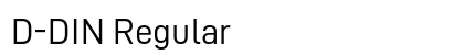 D-DIN Regular font free download