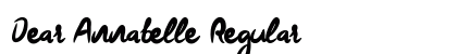 Dear Annabelle Regular font free download