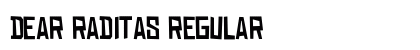 DEAR RADITAS Regular font free download