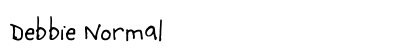Debbie Normal Font Preview