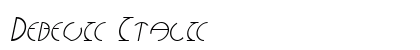 Debevic Italic Font Preview