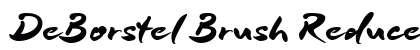 DeBorstel Brush Reduced Regular font free download