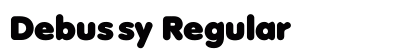 Debussy Regular Font Preview