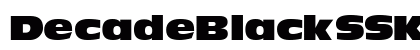 DecadeBlackSSK Bold Preview