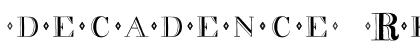 decadence Regular Font Preview