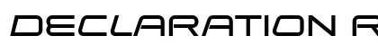 Declaration Regular font free download