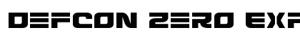 Defcon Zero Expanded Expanded font free download