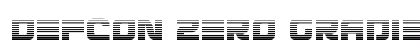 Defcon Zero Gradient Regular Font Preview