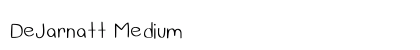 DeJarnatt Medium Font Preview