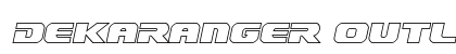 Dekaranger Outline Italic Italic Font Preview