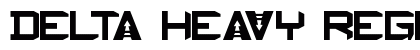 Delta Heavy Regular Font Preview