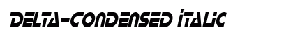 Delta-Condensed Italic font free download