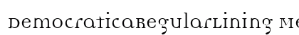 DemocraticaRegularLining Medium font free download