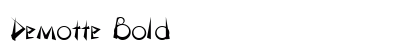 Demotte Bold Font Preview