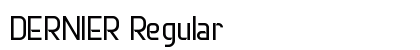 DERNIER Regular font free download