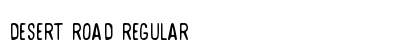 Desert Road Regular Font Preview