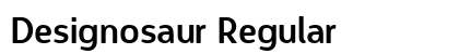 Designosaur Regular font free download