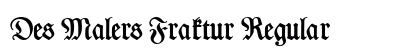 Des Malers Fraktur Regular font free download