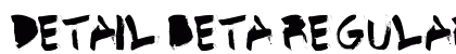 Detail BETA Regular font free download
