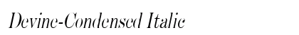 Devine-Condensed Italic font free download
