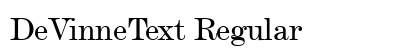 DeVinneText Regular font free download
