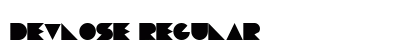 Devlose Regular Font Preview