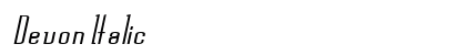 Devon Italic font free download