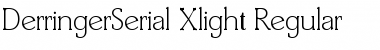 DerringerSerial-Xlight Regular Font