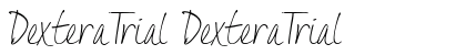 DexteraTrial DexteraTrial font free download
