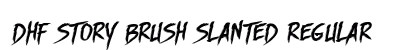 DHF Story Brush Slanted Regular font free download