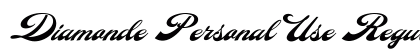 Diamonde Personal Use Regular font free download