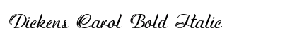 Dickens Carol Bold Italic Preview