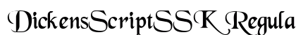 DickensScriptSSK Regular Font Preview