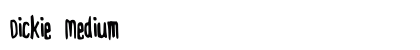 Dickie Medium font free download