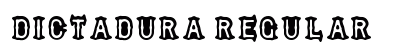 DICTADURA Regular Font Preview